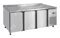 Стол холодильный Abat СХС-60-02 (1 дверь, 2 двери-стекло, борт)