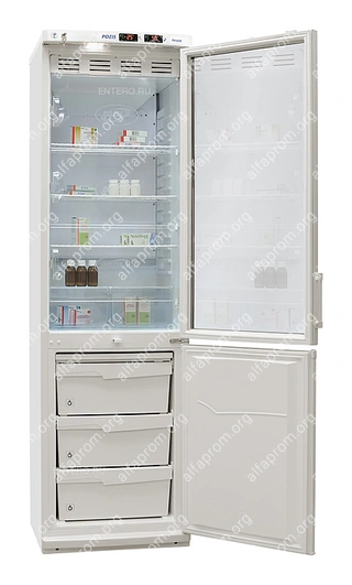 Холодильник лабораторный POZIS ХЛ-340 метал. двери, серебро