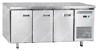 Стол холодильный Abat СХС-70-02 (1 дверь-стекло, 2 ящика, 1 дверь, без борта)