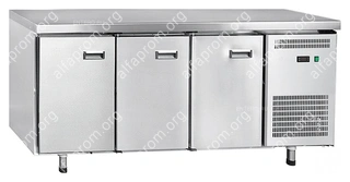 Стол холодильный Abat СХС-70-02 (4 ящика, 1 дверь-стекло, без борта)