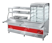 Прилавок-витрина Abat ПВХМ-70КМУ нерж., витрина справа