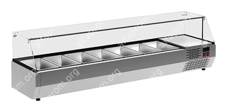 Витрина холодильная Carboma A40 SM 1,6-G 0430 (VT3v-G) (7 GN 1/3)