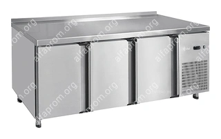 Стол холодильный Abat СХС-60-02 (1 дверь, 2 двери-стекло, борт)