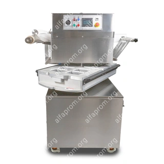 Полуавтоматический запайщик лотков ротационного типа HVT-450R (нерж.СКИН) (4 лотка,187*137*80)