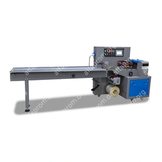 Горизонтальная упаковочная машина DXDZ-450XD (3 servo, лент. 200 мм, рег.форм., min bag L 130, H 100, трансп.попереч.запайки)