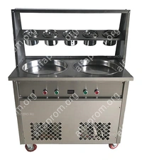 Фризер для жареного мороженого Foodatlas KCB-2Y (контейнеры, стол для топпингов, система контроля температуры)