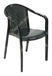 Стул-кресло STARWAY IMPERIALE прозрачный, черный
