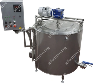 Ванна длительной пастеризации (ВДП 200 литров, паровая, рамная мешалка) ИПКС-072-200МП(Н)