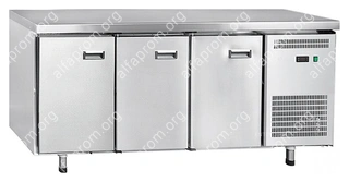 Стол холодильный Abat СХС-70-02 (2 ящика, 1 дверь-стекло, 1 дверь, без борта)