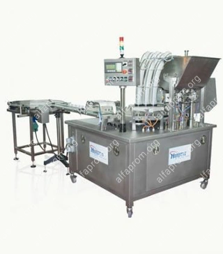 Фасовочно упаковочная машина (аппарат) роторного типа Hefestus Hermes SLB HoReCaMos