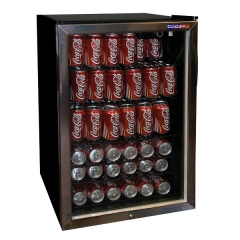 Шкаф холодильный со стеклом COOLEQ TBC-65 черный